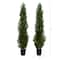 6ft. Potted UV Resistant Topiary Cedar Trees, 2ct.